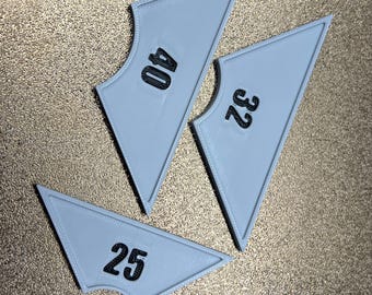 Necromunda Vision Arc Templates - 3d Printed