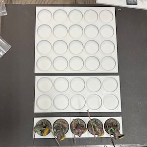 32mm Round Base Movement Trays - 3d Printed