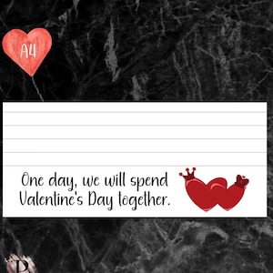 Papelería para esposa de prisión para el día de San Valentín, carta de amor para el día de San Valentín imprimible para recluso, descarga digital