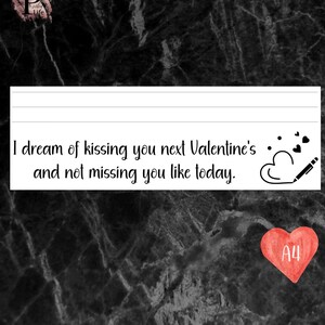 Papelería para esposas de prisión para San Valentín, carta de amor imprimible para el día de San Valentín para reclusas, descarga digital