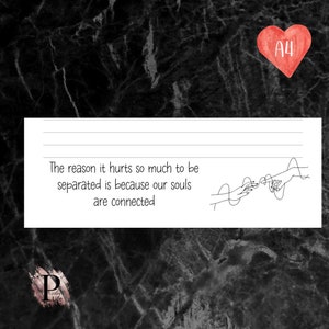 Papelería para esposas en prisión, carta de amor para prisiones imprimible, descarga digital