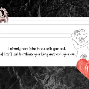Prison Girlfriend Stationery, Prison Love Letter, Printable Digital Download
