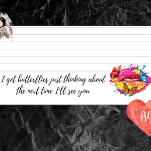 Papelería para esposas en prisión, carta de amor para esposas en prisión imprimible, descarga digital