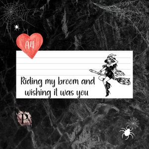 Papelería para esposas en prisión, carta imprimible para prisión, diseño de Halloween, descarga digital