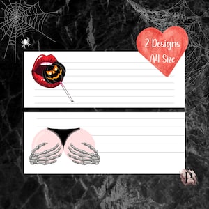 Prison Wife Stationery Halloween Designs, Printable Prison Letters, Digital Download