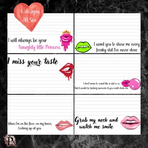 Prison Wife Stationery, 6 Various Naughty Designs, Printable Digital Download