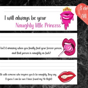 Prison Wife Stationery, 3  Naughty Designs, Printable Prison Letter Writing Paper, Digital Download
