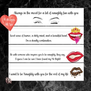 Prison Wife Stationery Bundle, 4 Naughty Various Designs, Printable Digital Download
