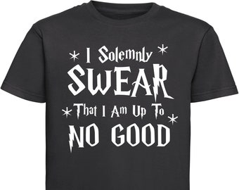 I Solemnly Swear I Am Up to No Good T-Shirt - Kids Printed T-Shirt