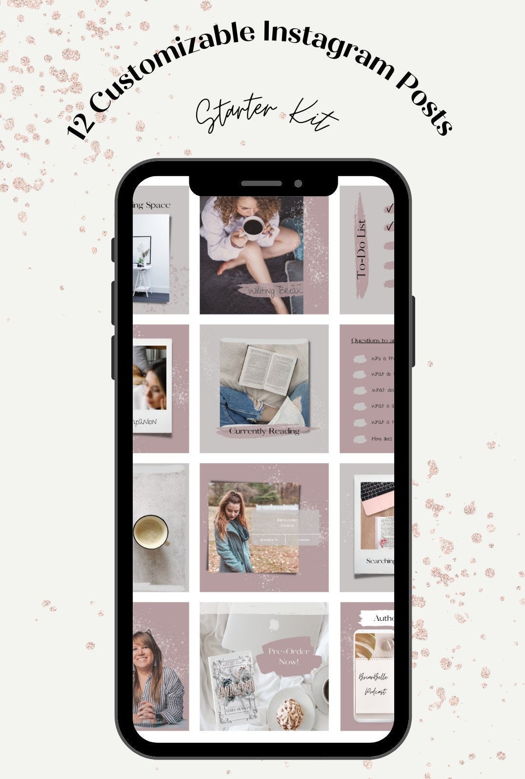 The Writer Instagram Post Canva Templates - Etsy