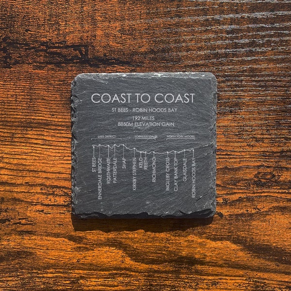 Coast to Coast - Slate Coaster