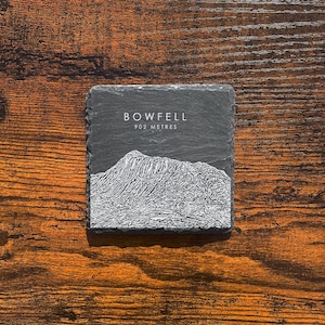 Bowfell Lake District skiss skifferunderlägg