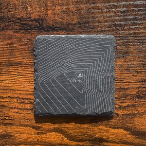 Cribyn, Brecon Beacons Contour Slate Coster