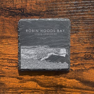 Robin Hoods Bay Sketch Schieferuntersetzer