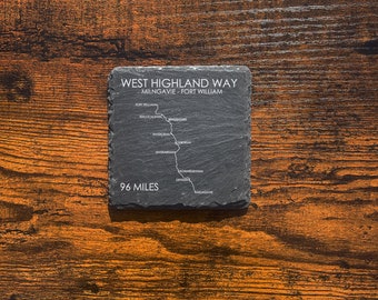 West Highland Way - Slate Coaster