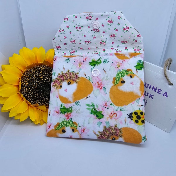 Sanitary pad pouch, guinea pig bag, sanitary storage bag, guinea pig lover gift, gift for girl, handbag organiser, guinea pig accessories