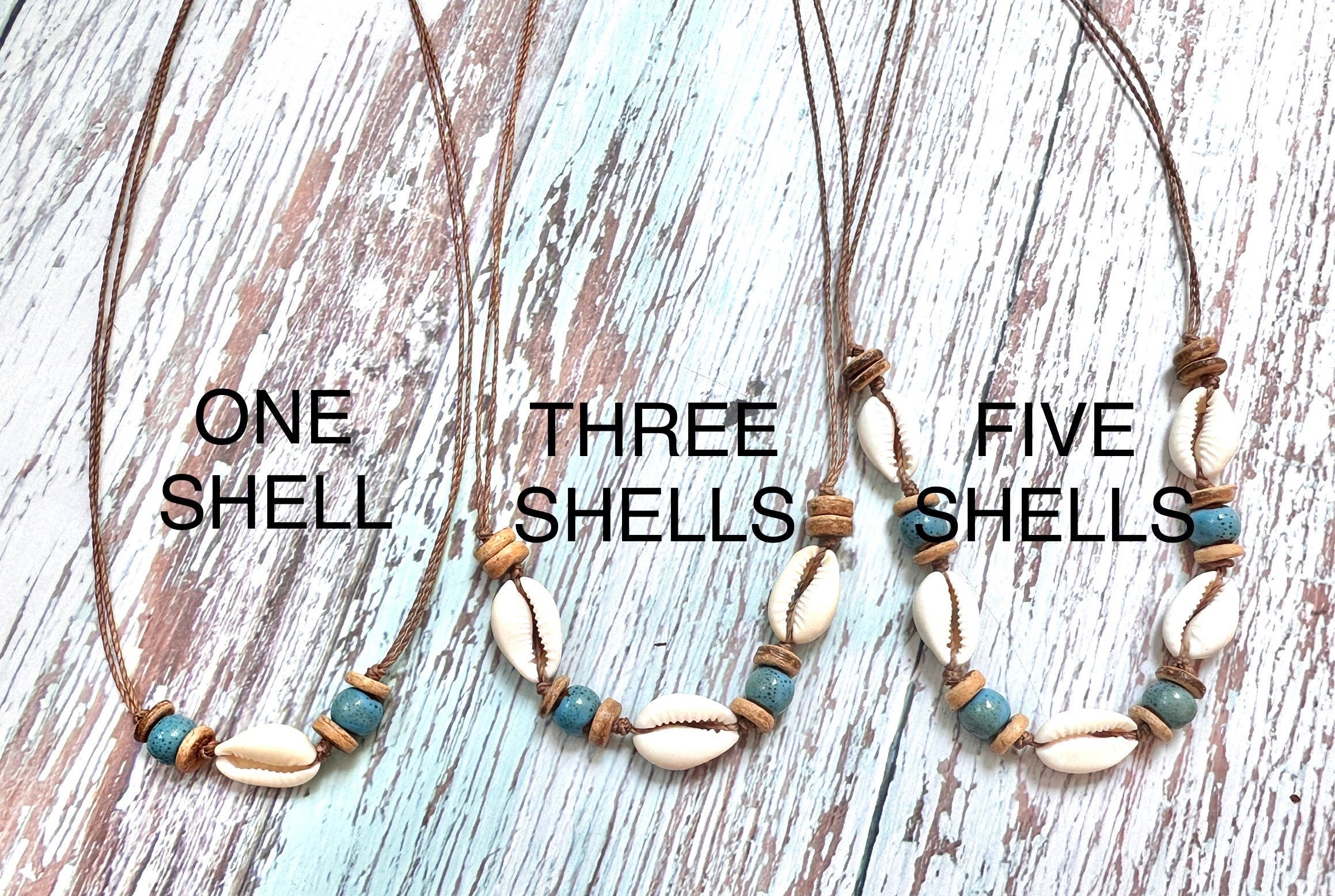 Cowrie Shell Choker Shell Necklace Beach Jewelry Coconut Beads