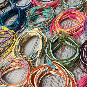 Surfer Bracelets, Friendship Bracelets, Waterproof String Bracelets, Beach Jewelry, Summer Accessories, Handmade Gift, Unisex