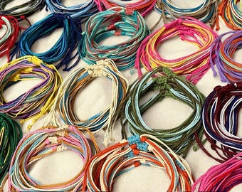Friendship Bracelets: Waterproof Adjustable Beach Jewelry, Surfer Style
