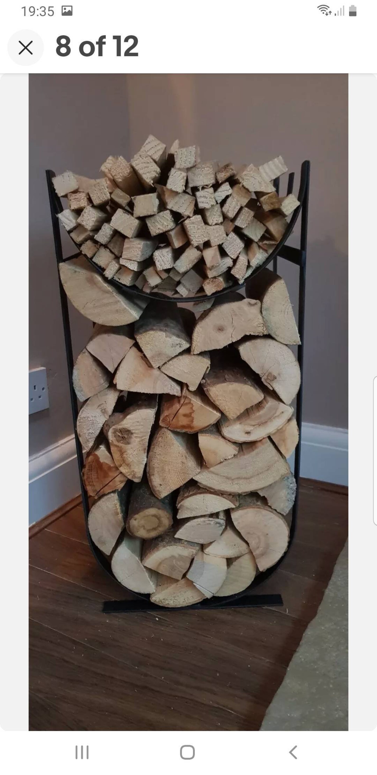 Handmade Metal Log and Kindling Holder / Basket / Store Indoor Etsy UK