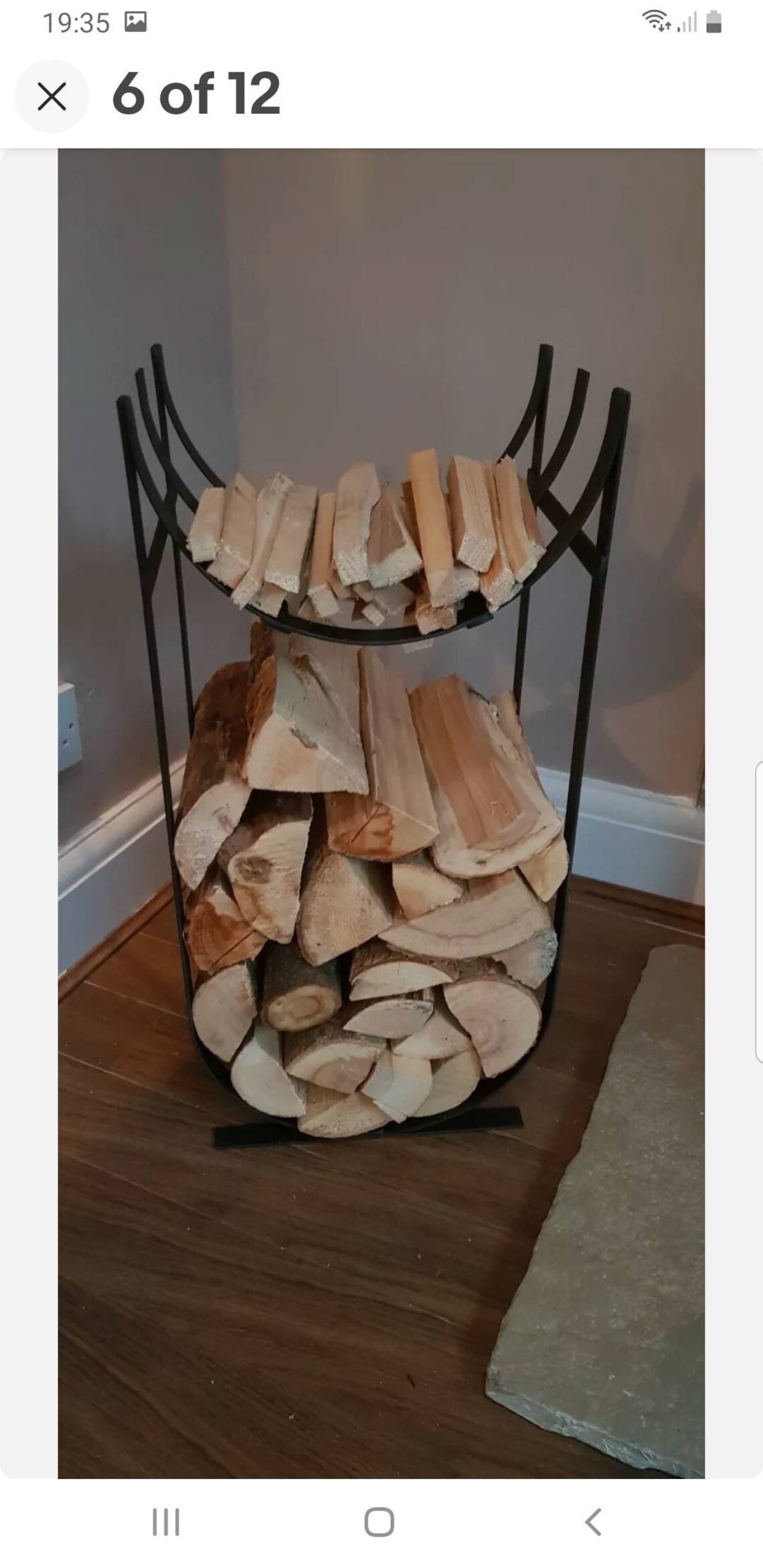 Handmade Metal Log and Kindling Holder / Basket / Store Indoor Etsy UK