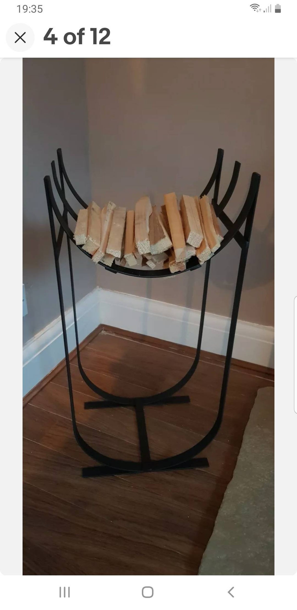 Handmade Metal Log and Kindling Holder / Basket / Store Indoor Etsy UK