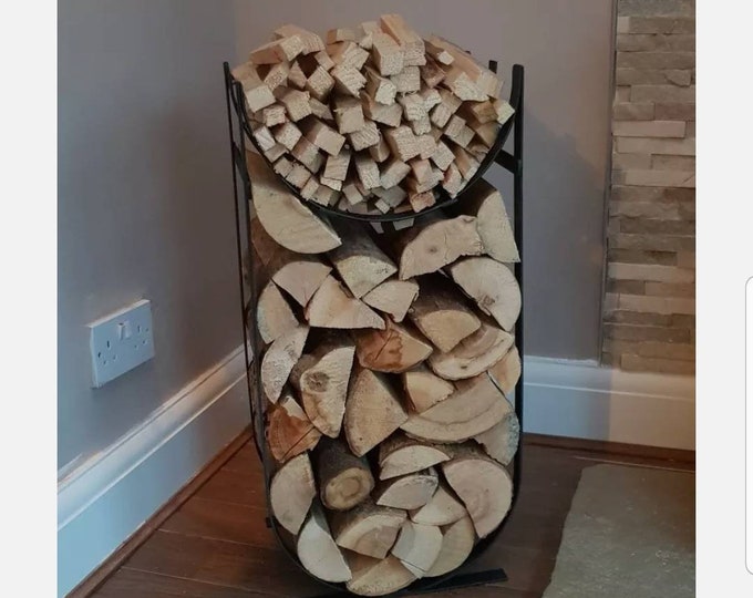 Handmade Metal Log and Kindling Holder / Basket / Store Indoor Etsy UK