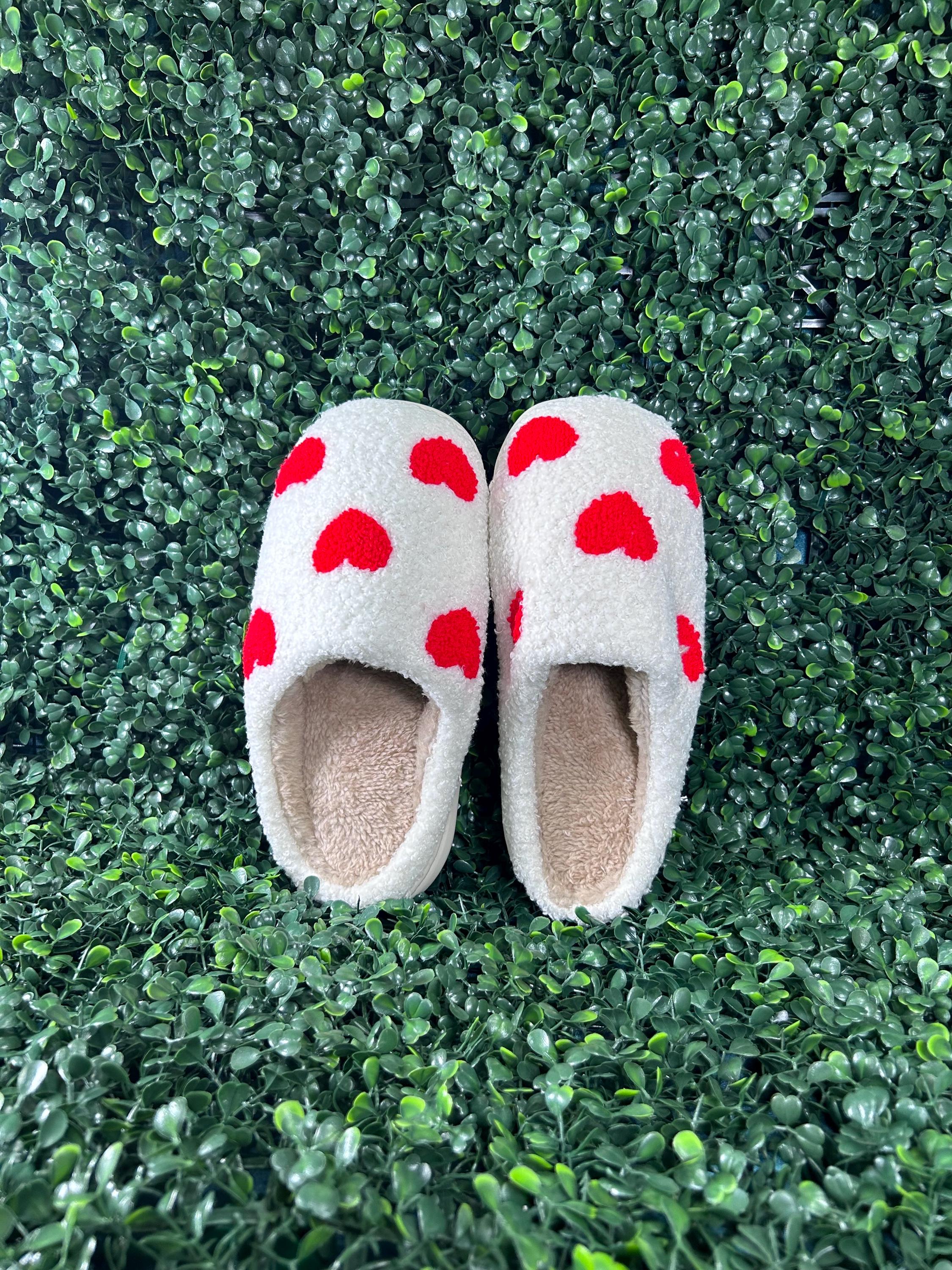 Red heart double sole slippers best sale