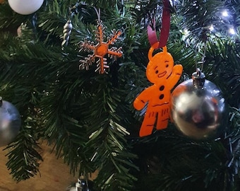 Gingerbread Christmas tree ornament - 3D Printed