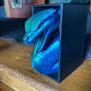 Sytherin Inspired Book Nook (Book Shelf Insert)
