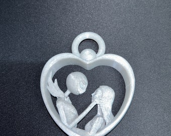 Jack and Sally Skeleton Heart | Jack Skeleton | valentines | Halloween | Christmas
