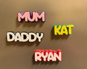 Personalised Name Fridge Magnet | 3D Printed Magnet | Kitchen Fridge Decor | Personalised Gift | Teacher Gift | Name Sign | Free UK POSTAGE
