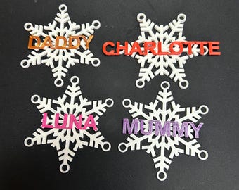 Personalised Snowflake for Christmas - FREE UK DELIVERY
