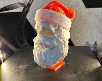 Santa Skull Ornament