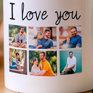 I Love Dad Mug Sticker , Best Printable Mug Design for Dad , PNG Template Download