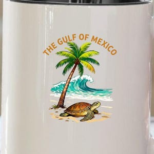 Digital Beach Art Print: Gulf Coast Vintage Style ,Texas to Florida