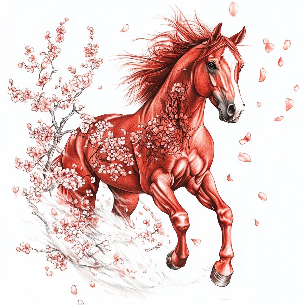 2026 Year of the Horse PNG , Fire Horse Chinese Zodiac Art , Galloping ...