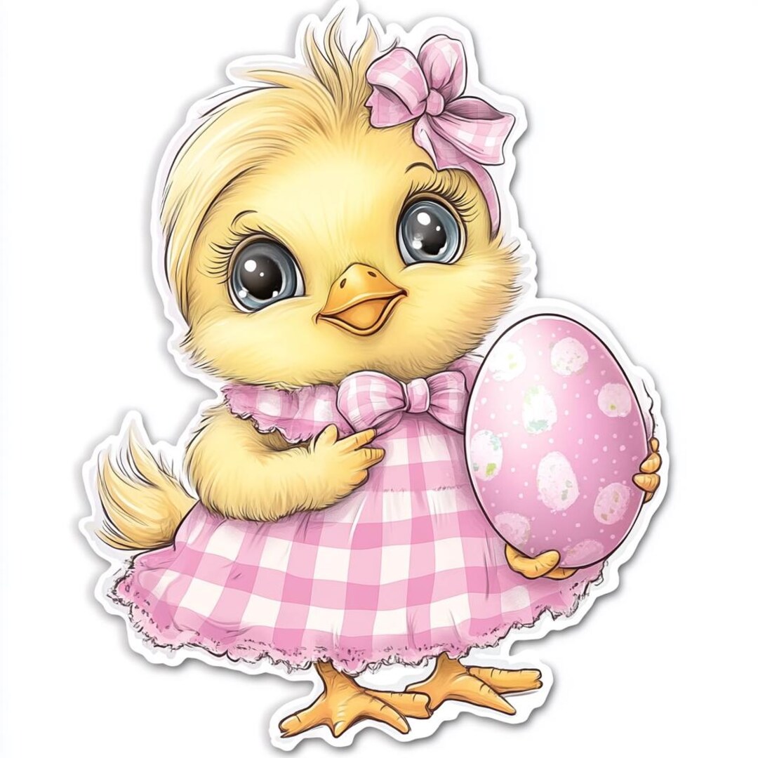Cute Easter Animal Clipart , Fun Bunnies, Chicks & Rabbits, Watercolor ...