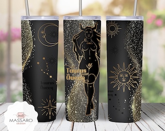 Taurus Queen 20oz Tumbler Sublimation Design (Digital Download)