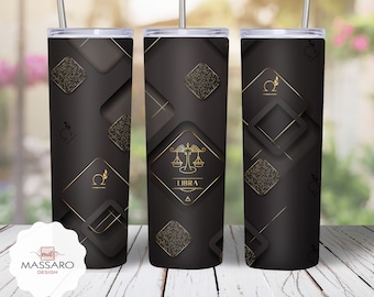 Libra Zodiac 20oz Tumbler Sublimation Design (Digital Download)