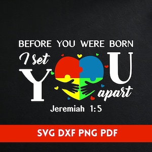 Zanim się urodziłeś, oddzieliłem cię SVG/ DXF/ PNG - Świadomość autyzmu svg - Autyzm svg/ png - Dla Cricut - Sylwetka - Bezpłatne wykorzystanie komercyjne