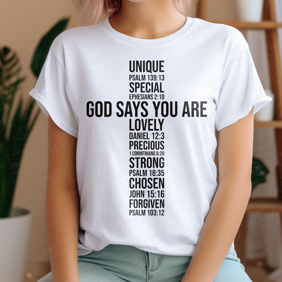 Christian SVG: God Says You Are - Bible Verse (digital Download) - Etsy