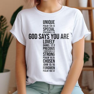 Christian SVG: God Says You Are - Bible Verse (Digital Download)
