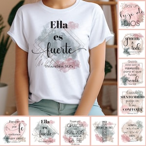 Paquete de citas cristianas en español PNG - Paquete de versículos bíblicos en español PNG - Sublimación de citas bíblicas - Paquete de citas bíblicas PNG - Descarga instantánea