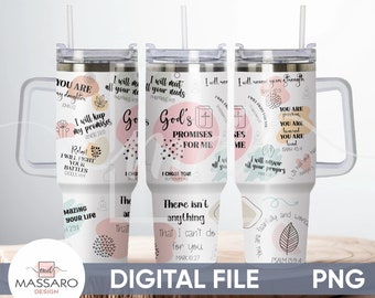 Christlicher Tumbler Wrap: Bibel-Vers-Design (Digitale Datei)