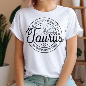 Taureau si ma bouche ne le dit pas SVG/DXF/PNG - cadeau d'anniversaire Taureau - Svg B-day Taureau - Funny Taureau svg - fichier coupe Cricut - Silhouette.