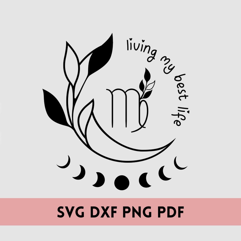 Virgo svg virgo png living my best life svg virgo etsy