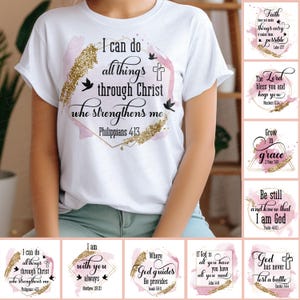 Christian Quotes PNG Bundle - Bible Verse PNG Bundle - Bible Quotes T-shirt design - Religious PNG Bundle - Instant Download