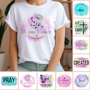 Bible Verse PNG Bundle - Christian Quotes PNG Bundle - Bible Quotes Sublimation - Religious PNG - Instant Download