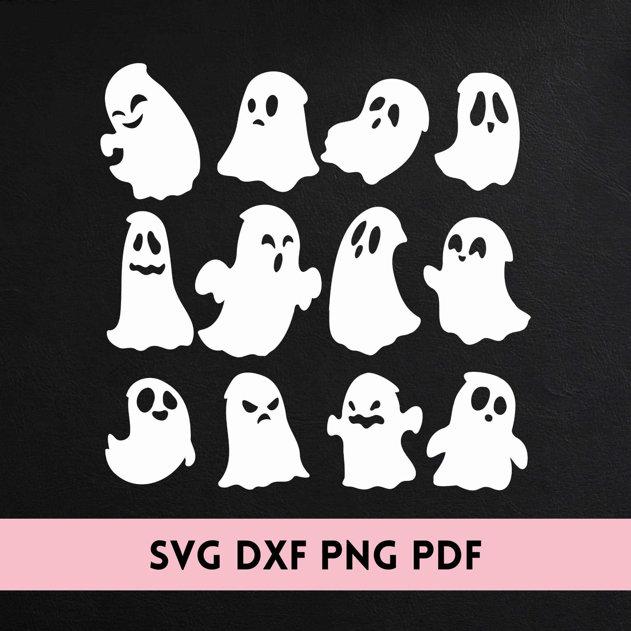 Ghost SVG Bundle 12 Pack Ghost SVG Bundle Halloween Ghost - Etsy